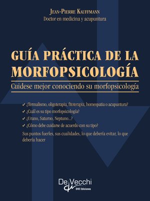 cover image of Guía práctica de la morfopsicología